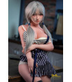 Irontech Hybrid Sex Doll Miyuki mit Silikonkopf und TPE-Körper, 154 cm