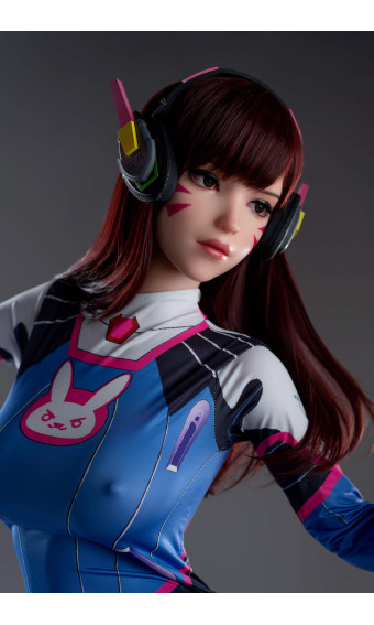D.Va Voll-Silikon Sex Puppe 167 cm - Overwatch Charakterfigur kaufen