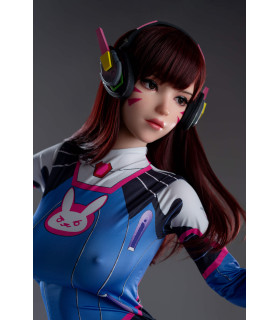 D.Va Voll-Silikon Sex Puppe 167 cm - Overwatch Charakterfigur kaufen